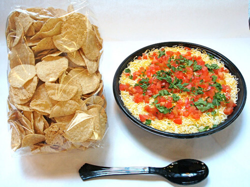 7 Layer Dip with Chips